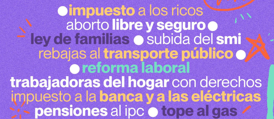 El cartel promocional de Podemos