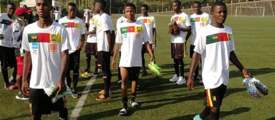 Jugadores de la selección sub-17 de Camerún