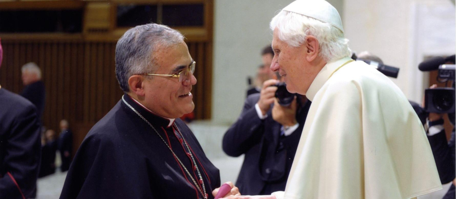 El obispo de Córdoba, Demetrio Fernández, con Benedicto XVI
