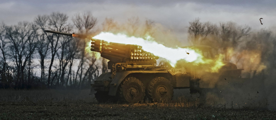 Artillería ucraniana Bakhmut Soledar