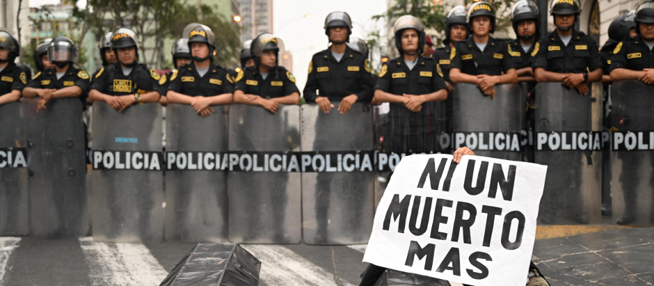 Protestas contra la presidenta Boluarte en Lima