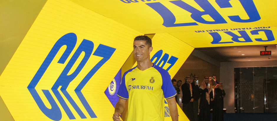 Cristiano Ronaldo, en su presentación como jugador del Al Nassr