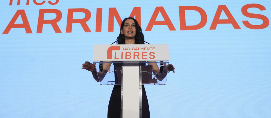 Inés Arrimadas durante su intervención en la VI Asamblea del partido