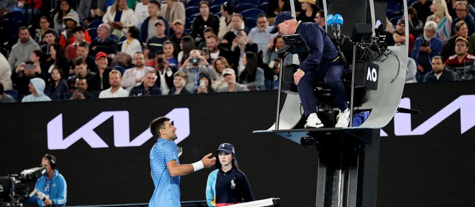 Djokovic pidió al juez de silla echar a un espectador en Australia