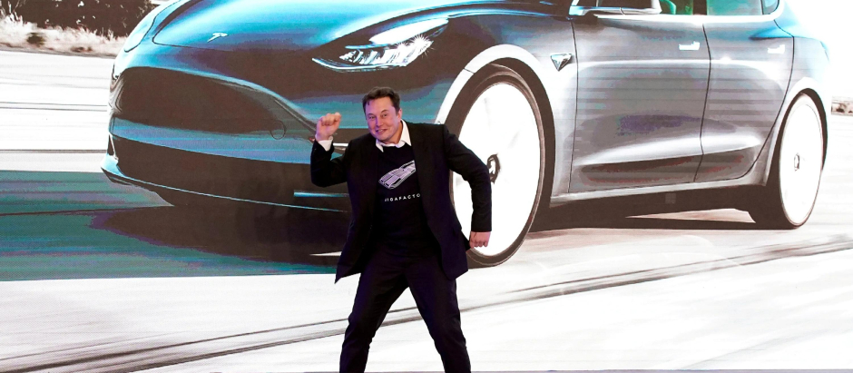 Elon Musk durante uno de sus recientes actos de promoción de Tesla
