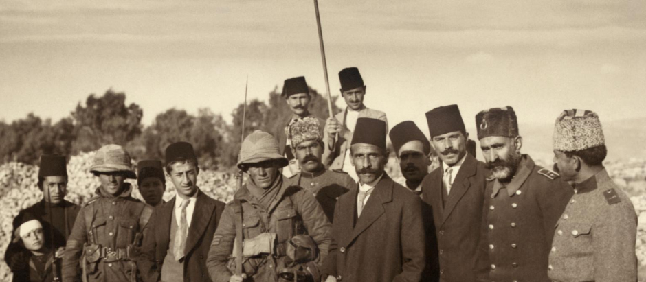 La rendición de Jerusalén a los británicos el 9 de diciembre de 1917 después de la Batalla de Jerusalén