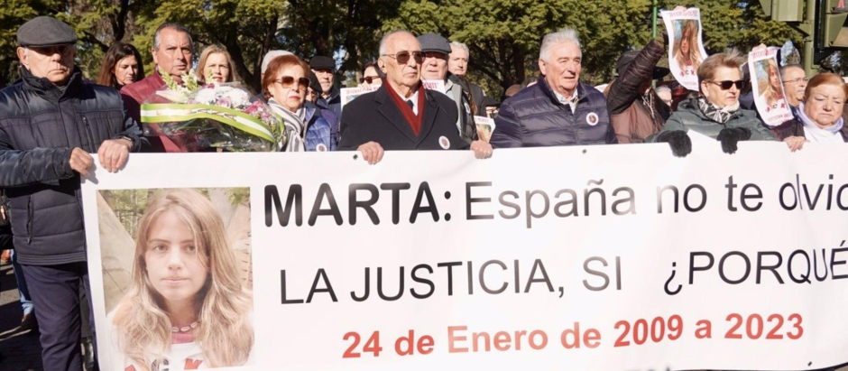 Manifestación por los 14 años del asesinato de Marta del Castillo