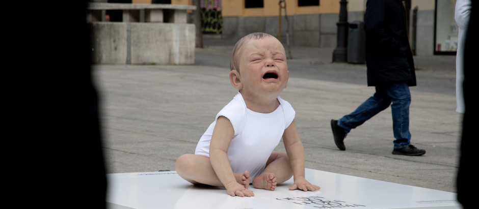 El bebé que llora, hecho por Cristina Jobs