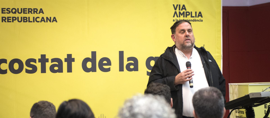 Oriol Junqueras dando una charla, en una imagen de archivo