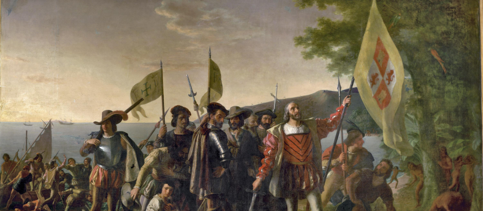 La llegada de Colón, de John Vanderlyn