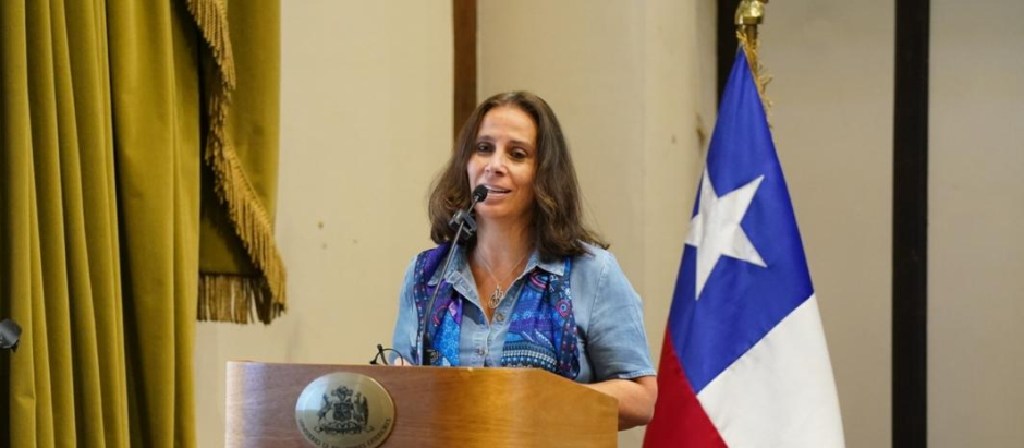 Antonia Urrejola en el Ministerio de Relaciones Exteriores.