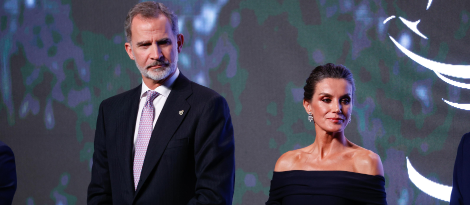 Spanish King Felipe VI and Letizia Ortiz during 35 edition of Macael awards in Almeria on Friday, 11 November 2022.