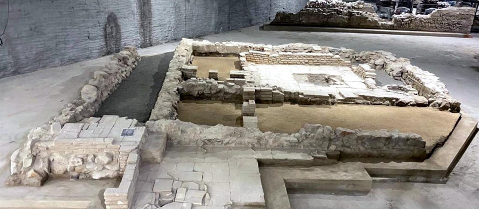 Restos arqueológicos hallados durante las obras de extensión del metro de Málaga