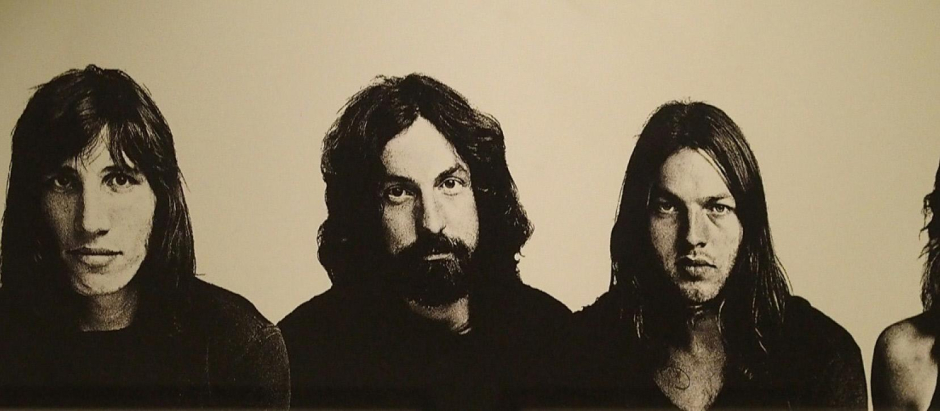 Roger Waters, Nick Mason, David Gilmour y Richard Wright, miembros originales de Pink Floyd