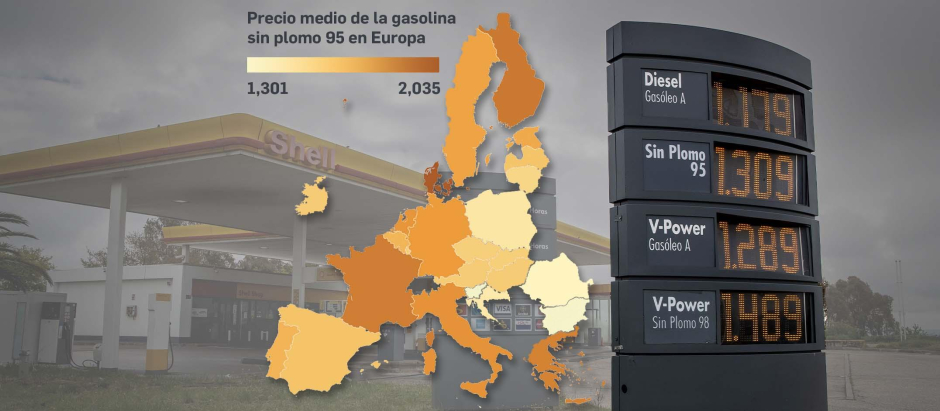 Tanto para el gasóleo como para la gasolina España se ubica en torno a la décima posición