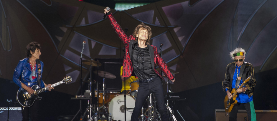 Los Rolling Stones, en su concierto en Madrid