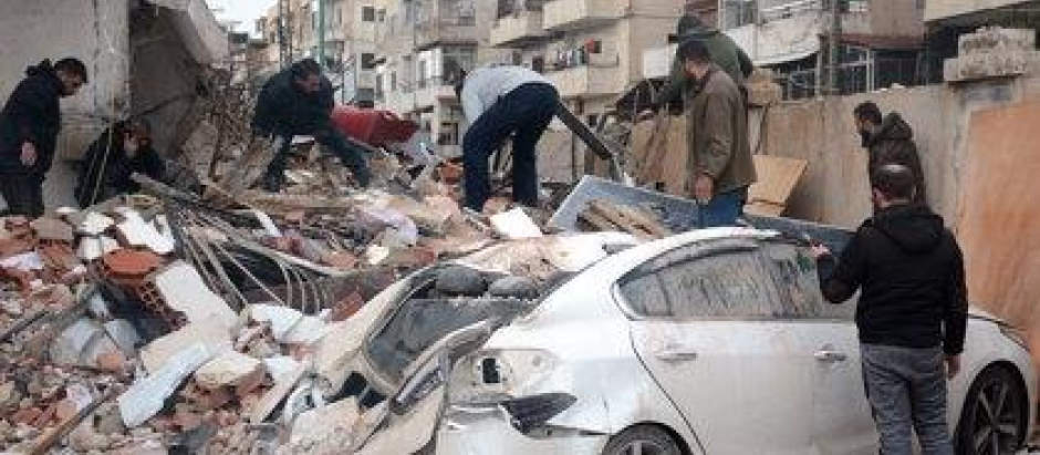Imagen del efecto causado por el terremoto en Siria.