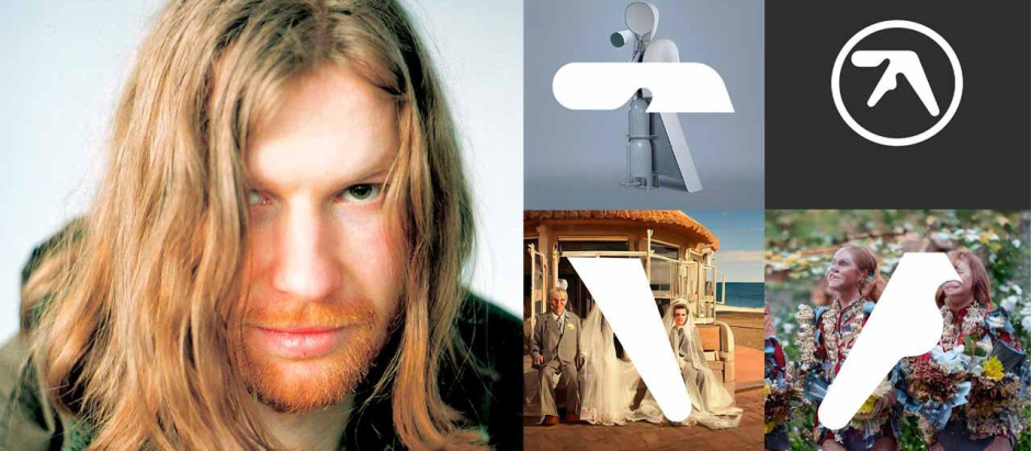 Richard D. James, el artista bajo el suedónimo Aphex Twin, y las publicaciones de Sónar reproduciendo su logo