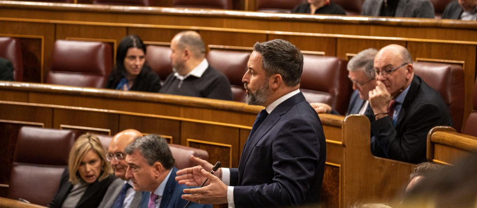Santiago Abascal interviene en el Pleno del Congreso