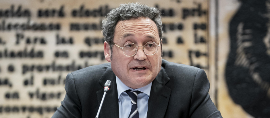 El fiscal general del Estado, Álvaro García Ortiz, comparece ante la Comisión de Justicia del Senado para dar cuenta de la memoria anual del Ministerio Público, a 16 de febrero de 2023, en Madrid (España)