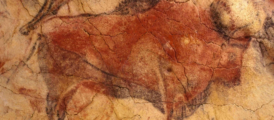 Pintura de bisonte de la cueva de Altamira