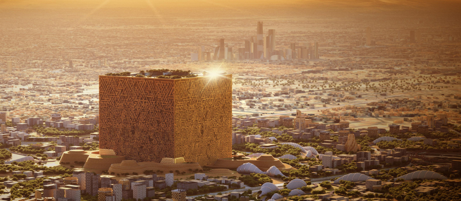 Imagen promocional de New Murabba, el futurista proyecto inmobiliario de Arabia Saudí en Riad