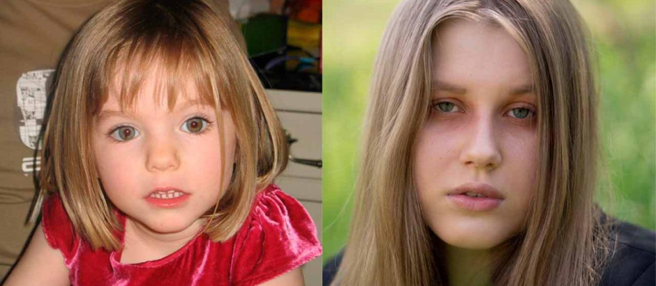 Madeleine McCann (dcha) y Julia Waldelt (izqda), la alemana que podría ser la pequeña desaparecida en 2008