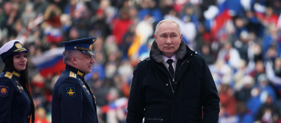 Putin concierto mitin Moscú