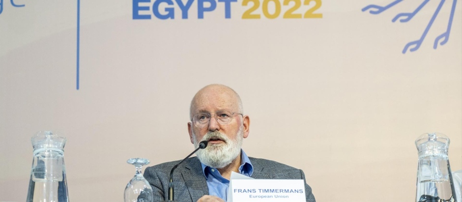 El vicepresidente de la Comisión Europea para el Pacto Verde, Frans Timmermans.
