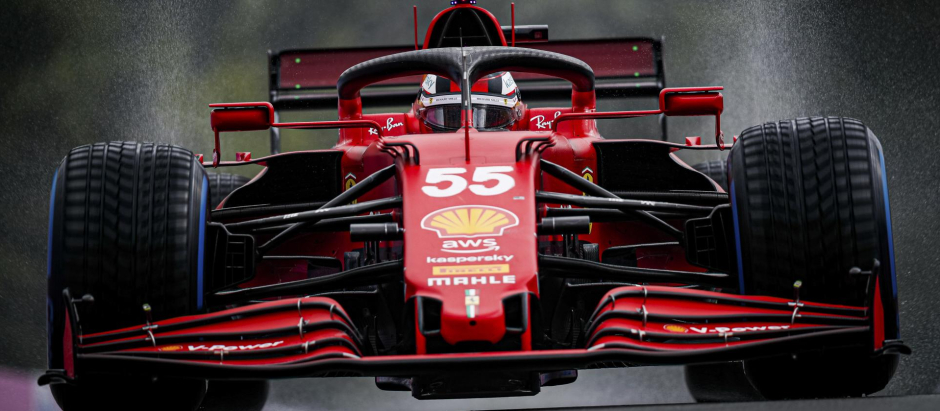 Carlos Sainz (ESP, Scuderia Ferrari Mission Winnow), F1 Grand Prix of Belgium at Circuit de Spa-Francorchamps on August 28, 2021 in Spa-Francorchamps, Belgium.  *** Local Caption *** .