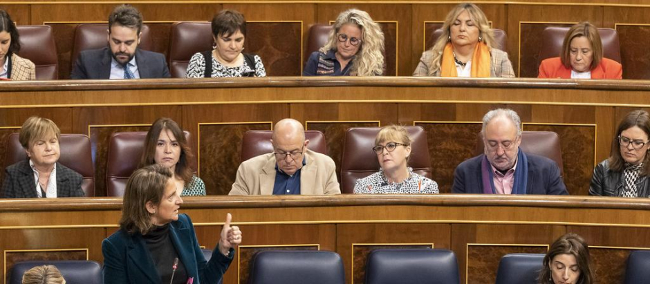 Parte de la bancada del PSOE, la semana pasada en el pleno