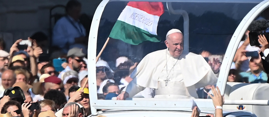 El Papa Francisco, en su primera visita a Hungría en 2021