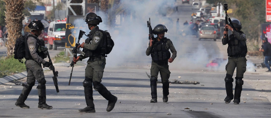 Fuerzas de seguridad israelíes en Cisjordania