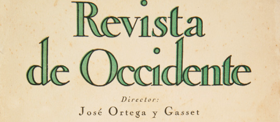 Primer número de 'Revista de Occidente' (julio de 1923)