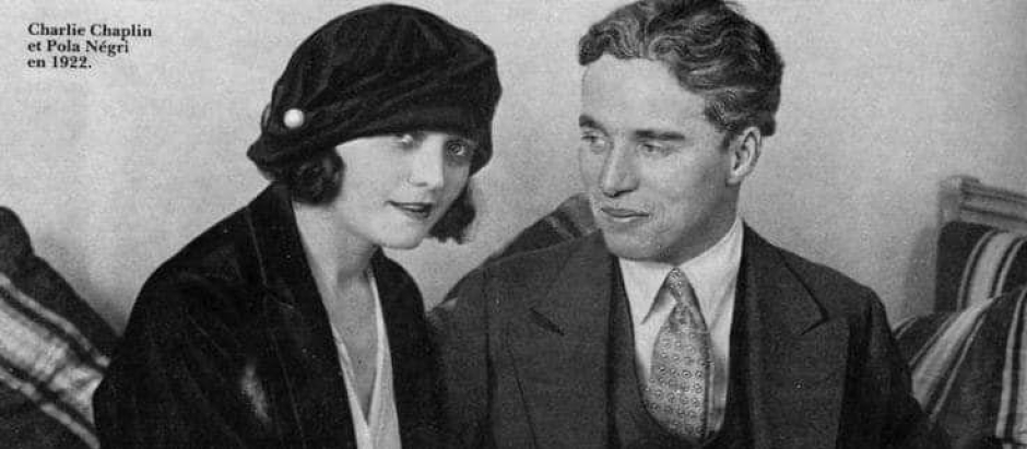 Pola Negri y Charlie Chaplin