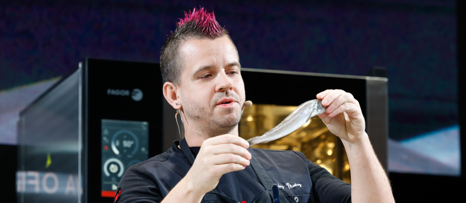 Chef David Muñoz during Madrid Fusion 2023 in Madrid on Tuesday, 24 January 2023.