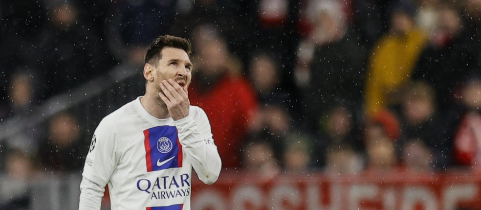 Leo Messi, durante el partido
