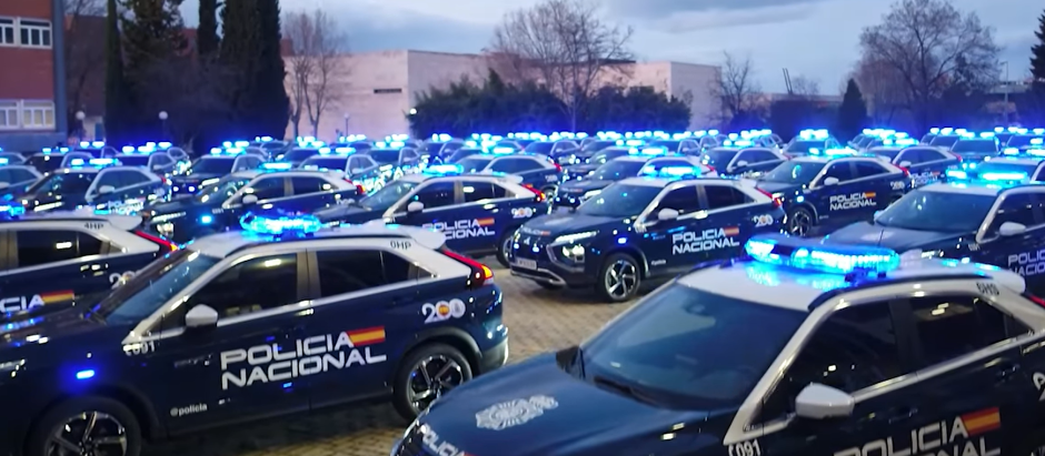 Parte de la nueva flota de coches zeta de la policía nacional