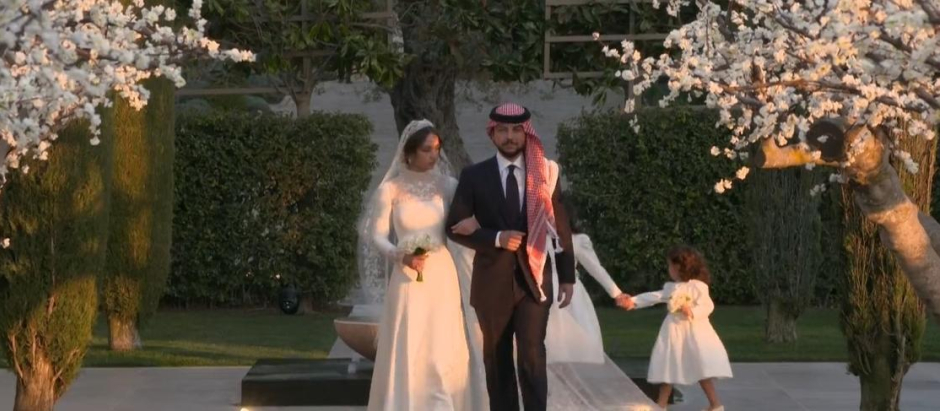 La Princesa Iman de Jordania llegando a su boda con Jameel Alexander