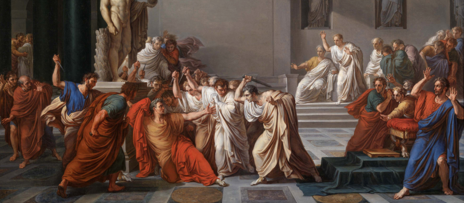 'La muerte de César' (1804) de Vincenzo Camuzzini