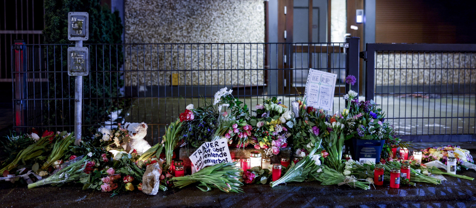 Homenaje a las víctimas del tiroteo en Hamburgo el pasado 11 de marzo