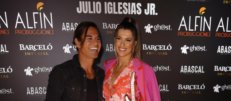 Singer Julio Jose Iglesias and Vivi di Domenico during his 50birthday party in Madrid on Thursday, 16 March 2023.