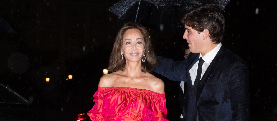 Isabel Preysler arriving at the Margarita and Carlota Alcocer coming out party in Madrid 19/10/2019