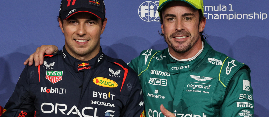 Fernando Alonso y Checo Pérez saldrán en la primera línea en Yeda