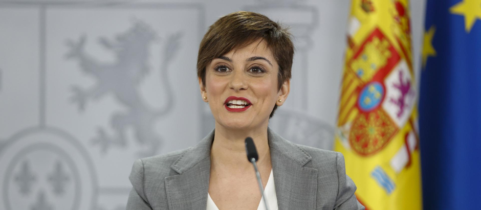 Imagen de la la portavoz del Gobierno, Isabel Rodríguez