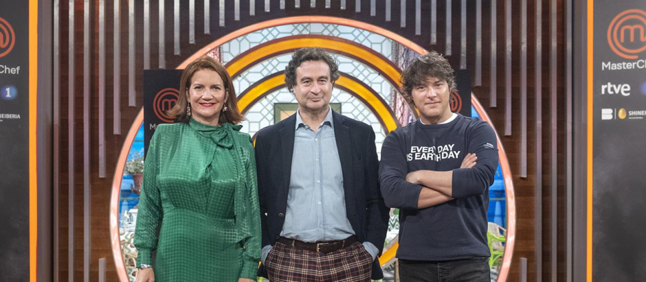 Samantha Vallejo-Nágera, Pepe Rodríguez y Jordi Cruz, jueces de MasterChef