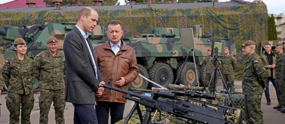 Prince William of Wales during a visit to the 3rd Brigade Territorial Defence Force base, in Rzeszow, Poland,  Wednesday March 22, 2023.