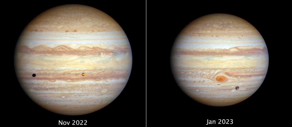 Imagen cambiante de Júpiter en menos de un año