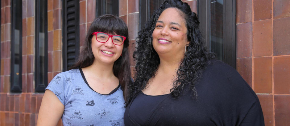 Camila Tornatore y Leticia Ramos, integrantes de la organización Más Músicas por la "equidad de género" en la música