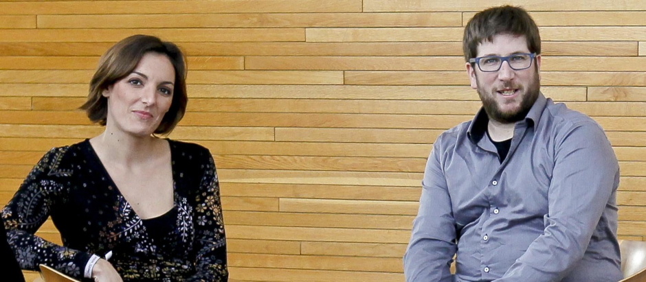 Lola Sánchez Caldentey y Miguel Urbán, cuando Podemos llegó al Parlamento Europeo, en 2014